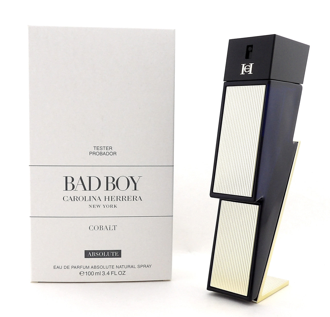Bad Boy COBALT ABSOLUTE by Carolina Herrera 3.4 oz EDP Spray for Men. New Tester