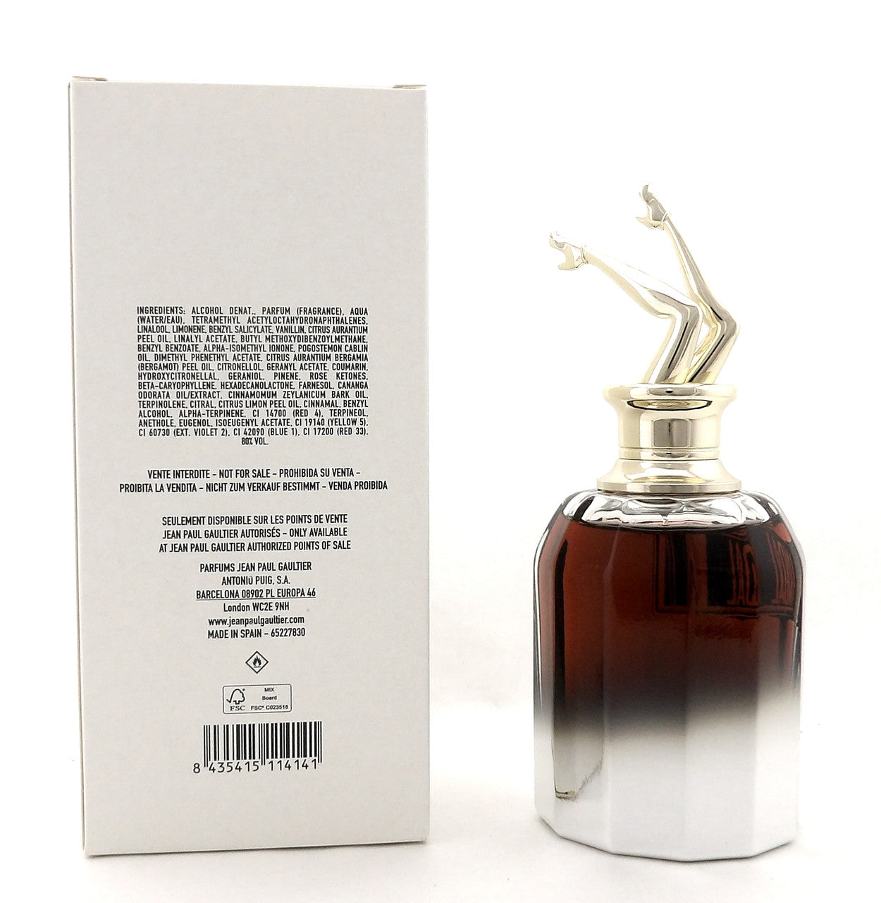 Scandal ELIXIR by Jean Paul Gaultier 2.7oz PARFUM Spray Women. New Tester w/Cap