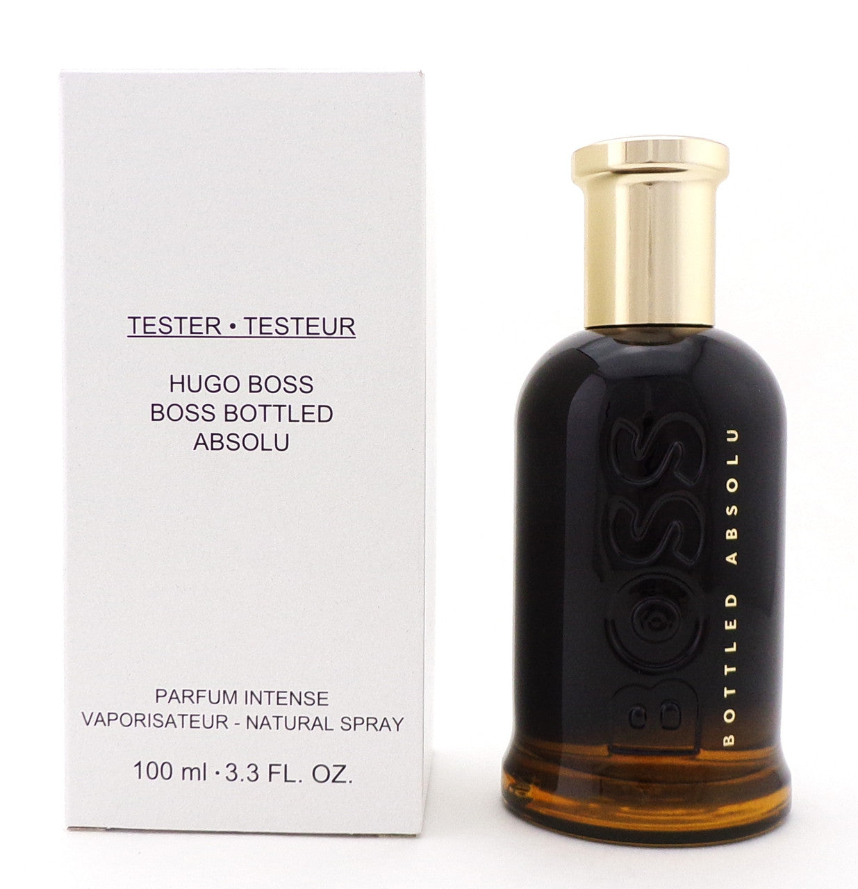 Boss Bottled ABSOLU by Hugo Boss 3.3 oz. Parfum Intense Spray for Men. Brand New TESTER w/Cap