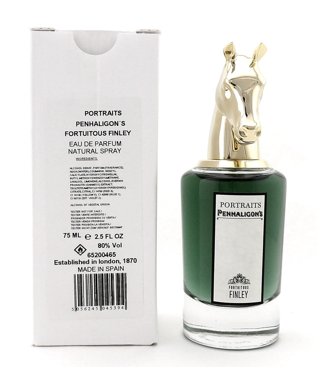 Penhaligon's FORTUITOUS FINLEY 2.5 oz. Eau de Parfum Spray for Men. New Tester w/Cap