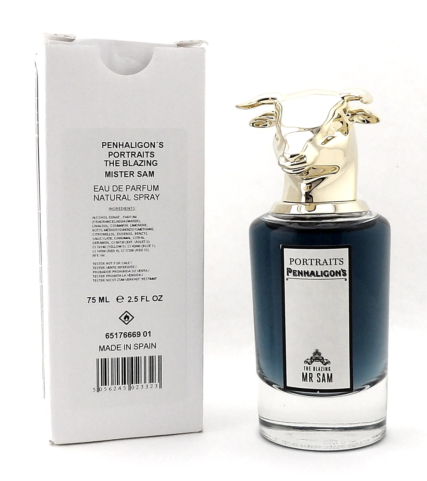 Penhaligon's Portraits the Blazing Mister Sam 2.5 oz EDP Spray for Men. New Tester w/Cap