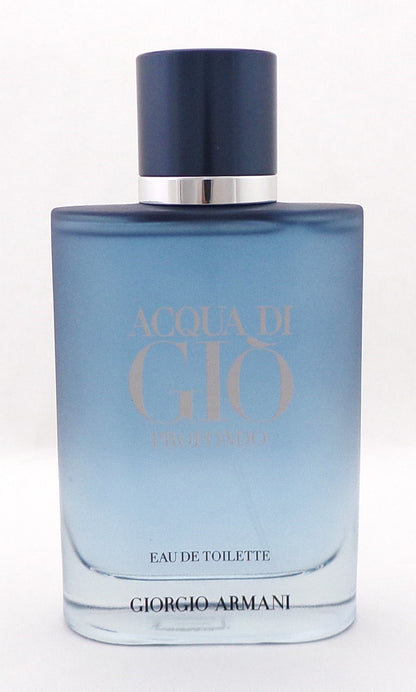 Acqua di Gio PROFONDO 3.3 oz. Eau de Toilette Spray for Men. Brand New TESTER w/Cap