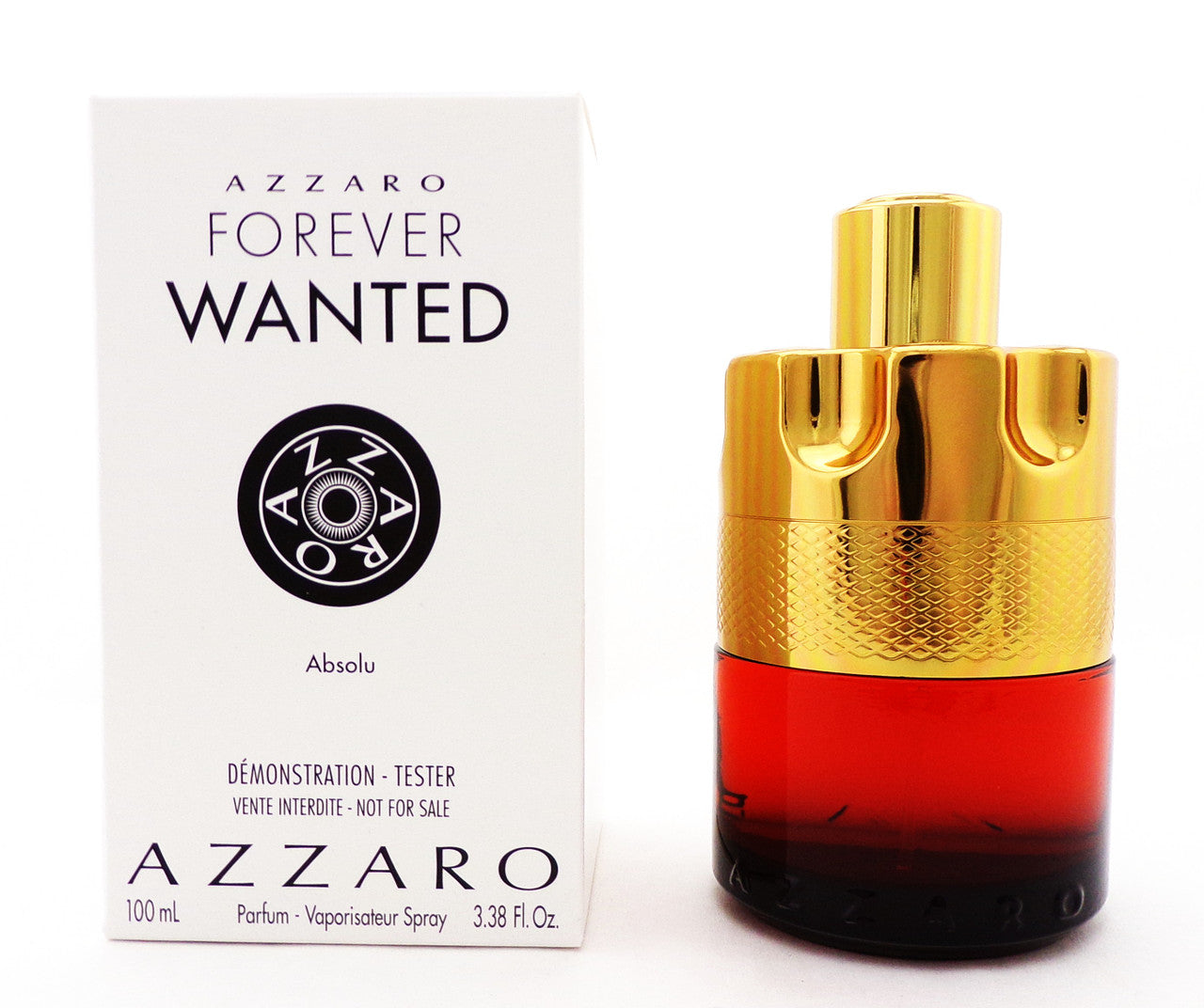 Azzaro FOREVER WANTED Absolu  3.38 oz. Parfum Spray for Men Brand New TESTER w/Cap