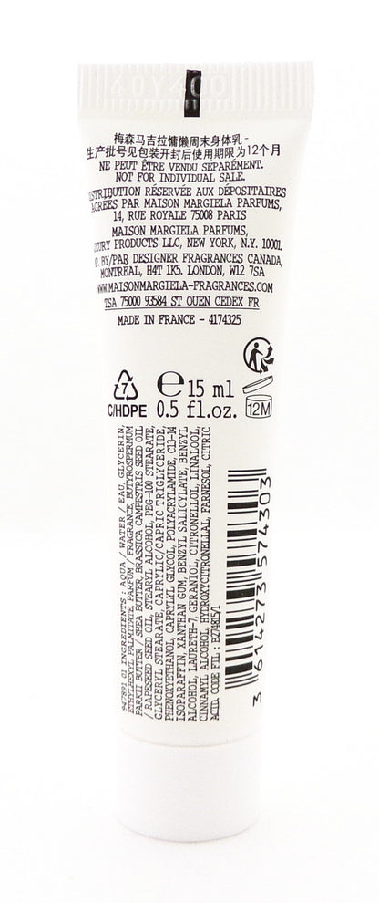 Replica LAZY SUNDAY MORNING by Maison Margiela 0.5 oz. Body Lotion. Brand New Non-Sealed Tube. Lot of 3 Lotions