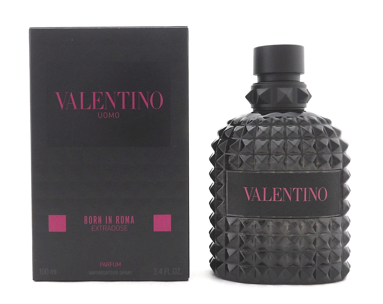 Valentino Uomo Born in Roma EXTRADOSE 3.4 oz. Parfum Spray for Men. New NO Cellophane