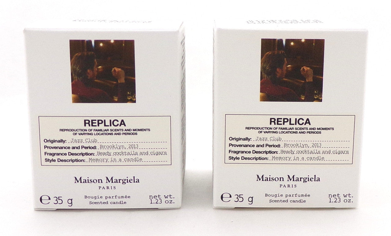 Replica JAZZ CLUB by Maison Margiela Scented Candle 1.23 oz. Brand New Box NO CELLOPHANE Lot of 2 Candles