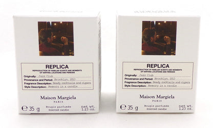 Replica JAZZ CLUB by Maison Margiela Scented Candle 1.23 oz. Brand New Box NO CELLOPHANE Lot of 2 Candles