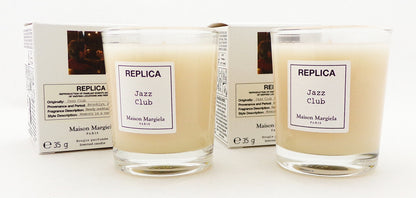 Replica JAZZ CLUB by Maison Margiela Scented Candle 1.23 oz. Brand New Box NO CELLOPHANE Lot of 2 Candles