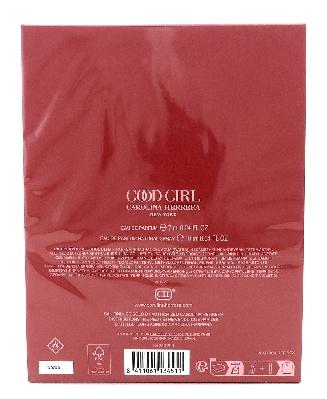 GOOD GIRL by Carolina Herrera 7ml + 10ml EDP MINI Travel Set for Women. New Sealed Box