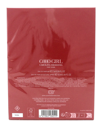 GOOD GIRL by Carolina Herrera 7ml + 10ml EDP MINI Travel Set for Women. New Sealed Box