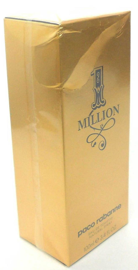 1 Million by Paco Rabanne Eau de Toilette 3.4oz.Spr.Damaged Sealed Box