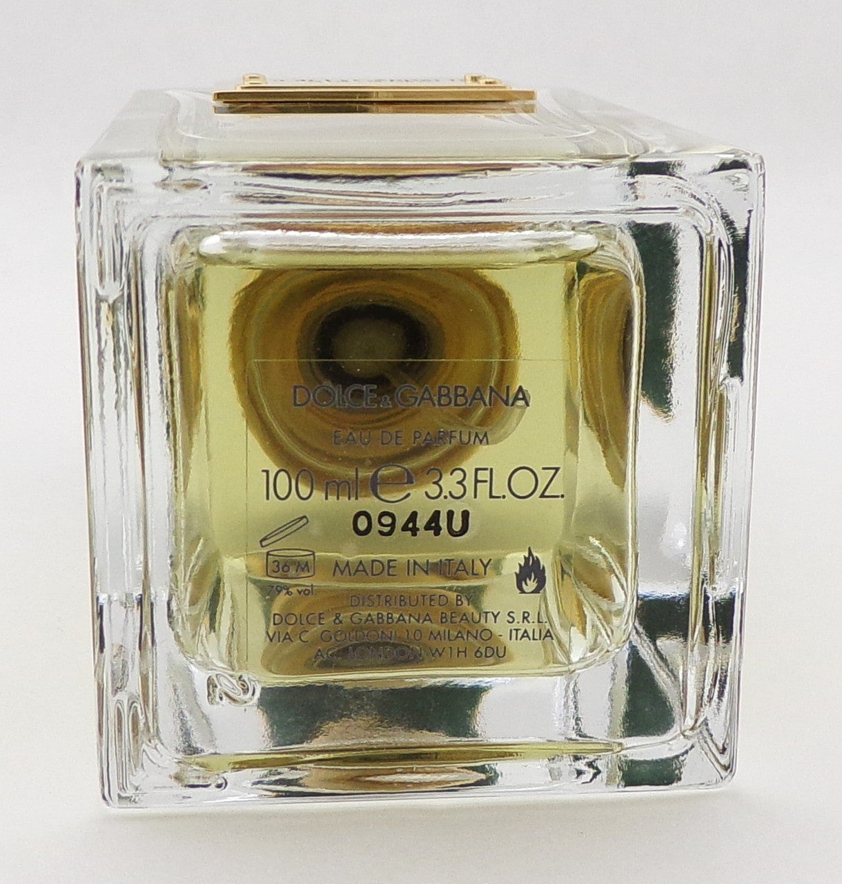 Dolce & Gabbana VELVET VETIVER 3.3 oz. Eau de Parfum Spray Unisex. NO BOX Lower Fragrance Level