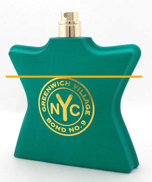 Greenwich Village by Bond No. 9 Eau de Parfum Spray Unisex 100 ml./3.4 oz. TESTER No Box No Cap Lower Fragrance Level Scratched Bottle