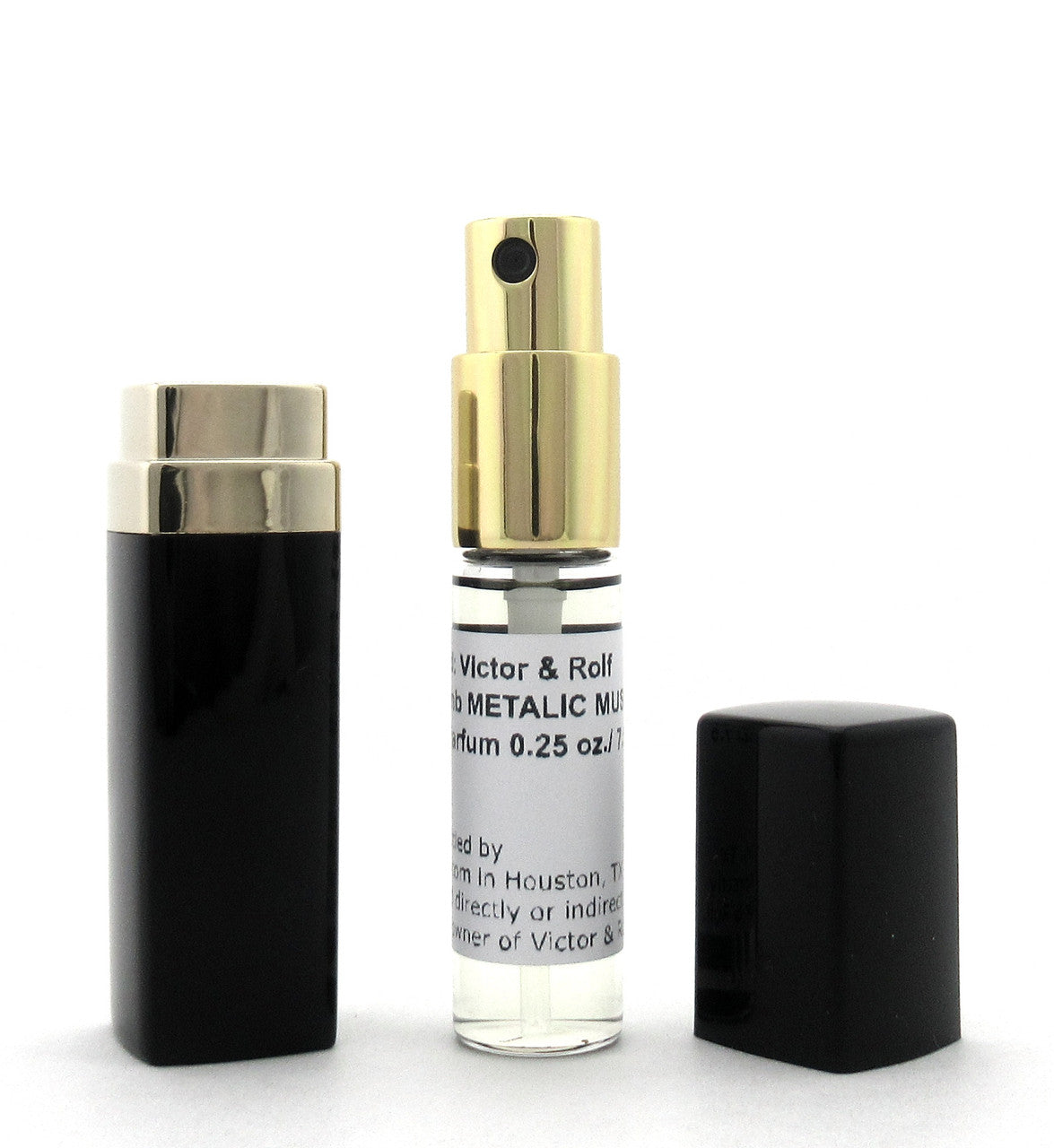 Rebottled: Spicebomb METALLIC MUSK by Viktor & Rolf Eau de Parfum Refillable Spray 0.25 oz./ 7.5 ml.