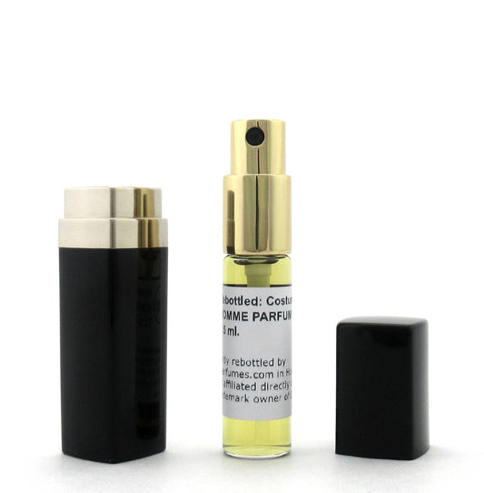 Rebottled: Costume National HOMME PARFUM Refillable Spray 0.25 oz./ 7.5 ml