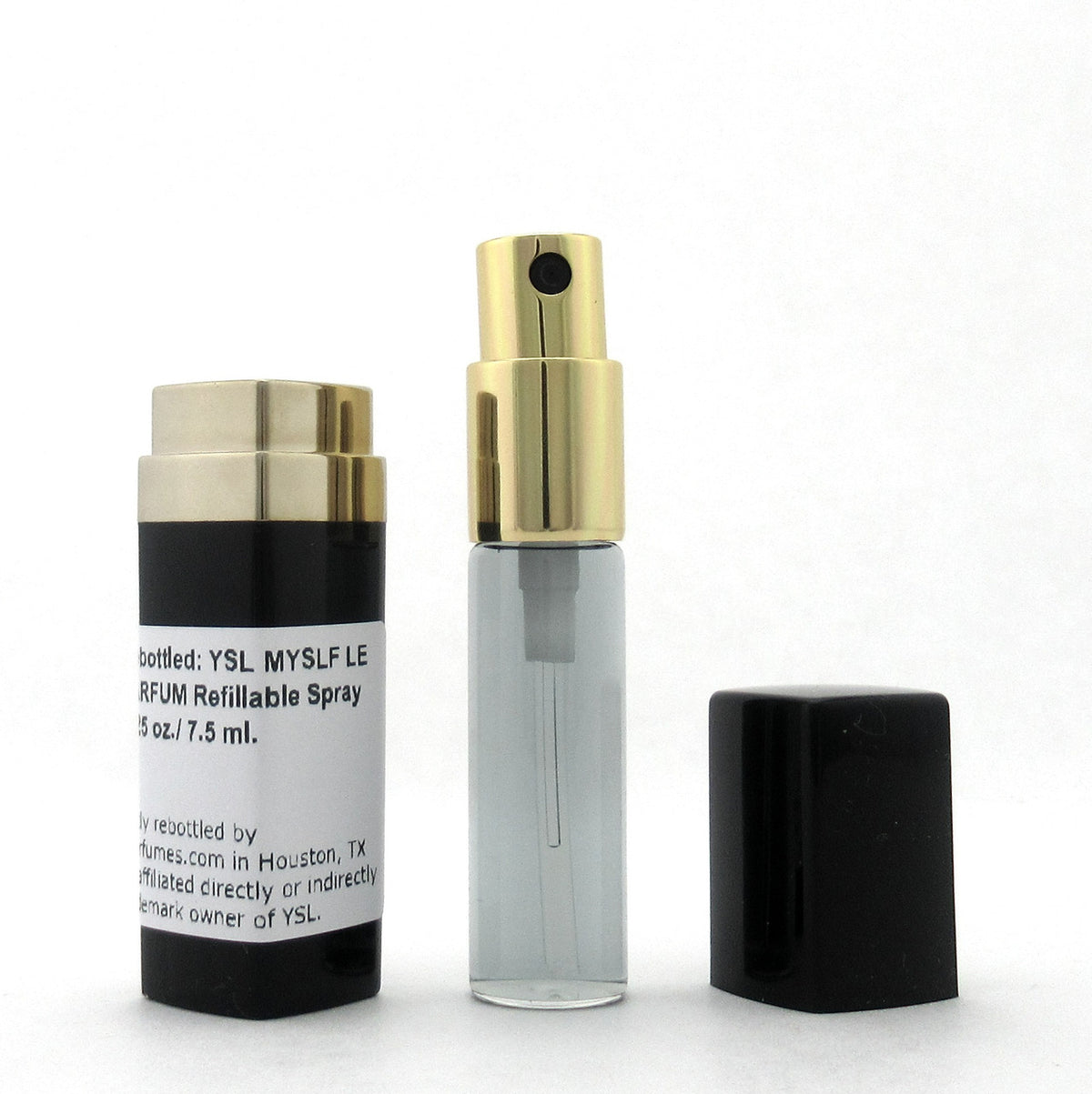 Rebottled: YSL MYSLF LE PARFUM Refillable Spray 0.25 oz./ 7.5 ml.