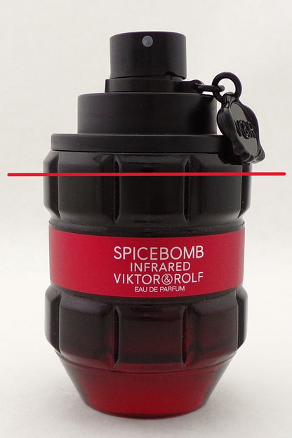 Spicebomb INFRARED by Victor & Rolf 3.04 oz. Eau de Parfum Spray for Men. NO BOX Lower Fragrance Level Damaged Bottle