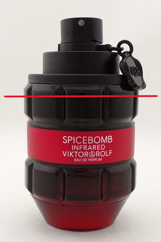 Spicebomb INFRARED by Victor & Rolf 3.04 oz. Eau de Parfum Spray for Men. NO BOX Lower Fragrance Level Damaged Bottle