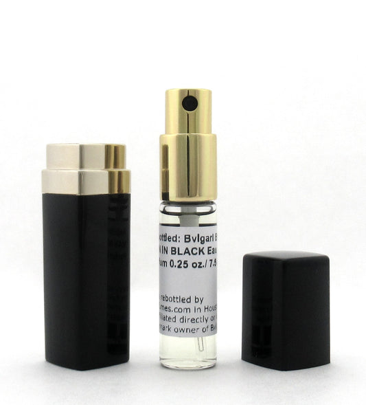 Rebottled: Bvlgari MAN In Black by Bvlgari EDP Refillable Spray 0.25 oz./ 7.5 ml
