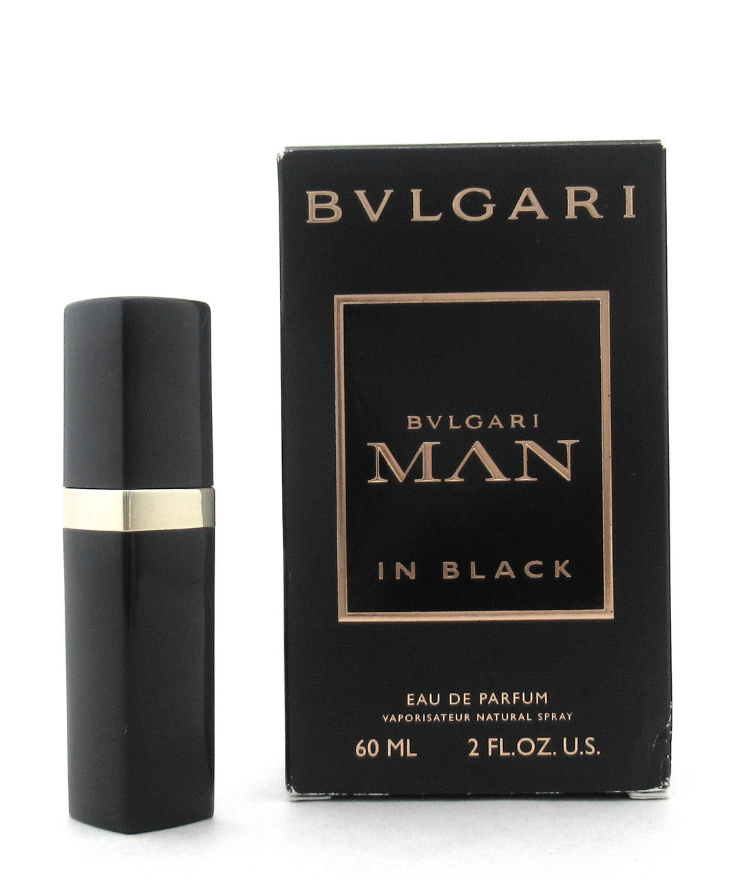 Rebottled: Bvlgari MAN In Black by Bvlgari EDP Refillable Spray 0.25 oz./ 7.5 ml