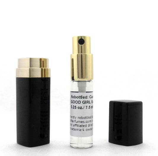 Rebottled: GOOD GIRL by Carolina Herrera Eau De Parfum Refillable Spray 0.25 oz./ 7.5 ml.