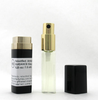 Rebottled: Amouage GUIDANCE Eau De Parfum Refillable Spray 0.25 oz./ 7.5 ml.