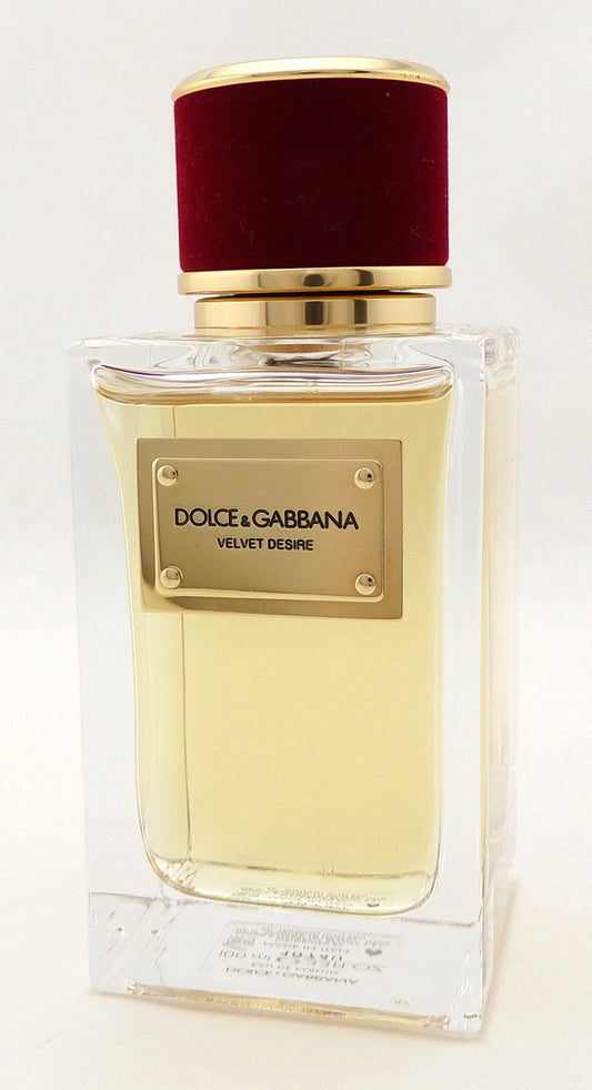 Dolce & Gabbana VELVET DESIRE 3.3 oz. Eau de Parfum Spray for Women. NO BOX Lower Fragrance Level