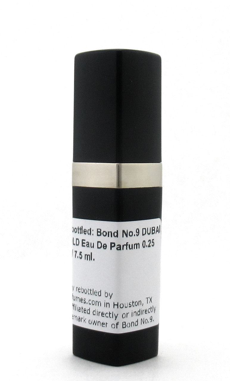 Rebottled: Bond No. 9 DUBAI GOLD Eau De Parfum Refillable Spray 0.25 oz./ 7.5 ml.