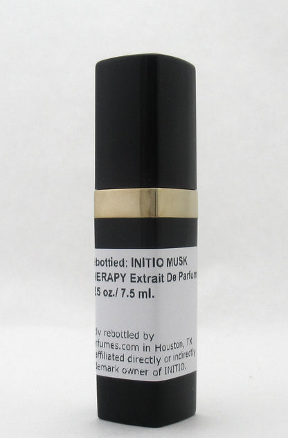 Rebottled: INITIO Musk Therapy Extrait De Parfum Refillable Spray 0.25 oz./ 7.5 ml. NO BOX
