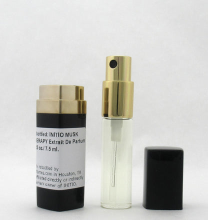 Rebottled: INITIO Musk Therapy Extrait De Parfum Refillable Spray 0.25 oz./ 7.5 ml. NO BOX