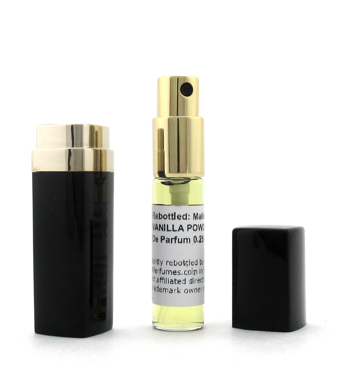 Rebottled: Matiere Premiere VANILLA POWDER Extrait De Parfum Refillable Spray 0.25 oz./ 7.5 ml.