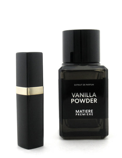 Rebottled: Matiere Premiere VANILLA POWDER Extrait De Parfum Refillable Spray 0.25 oz./ 7.5 ml.