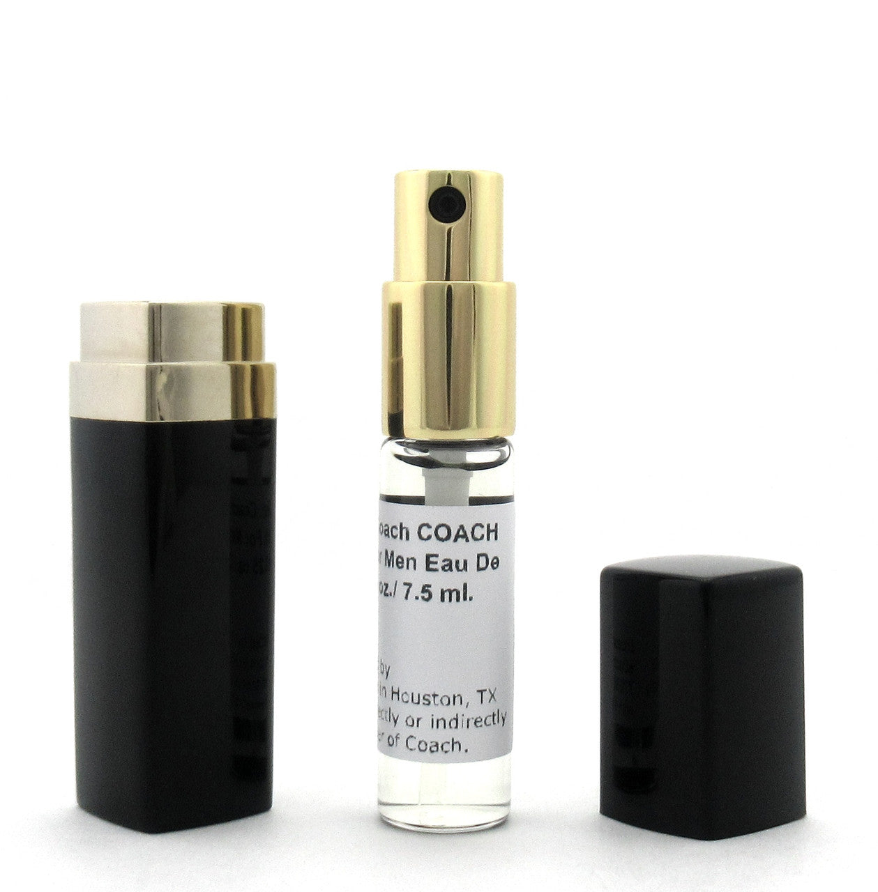 Rebottled:  Coach New York For Men EAU DE PARFUM Refillable Spray 0.25 oz./ 7.5 ml.