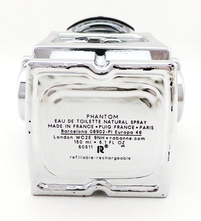 PHANTOM by Paco Rabanne 5.1 oz. Eau de Toilette Refillable Spray for Men. New No BOX Scratched Bottle
