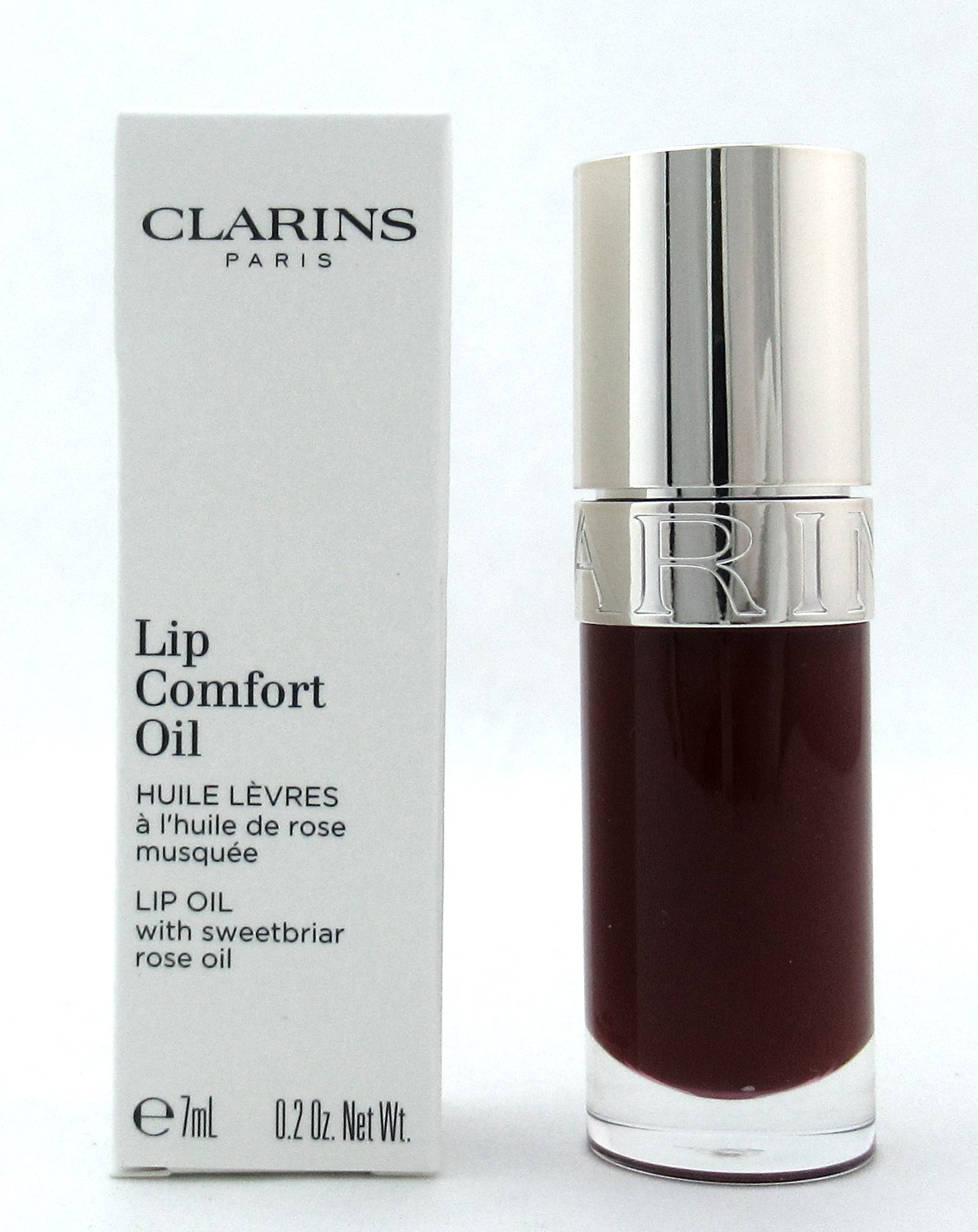 Clarins 03 Cherry Lip Comfort Oil with Sweetbriar Rose Oil 7 ml./ 0.2 oz. New Tester