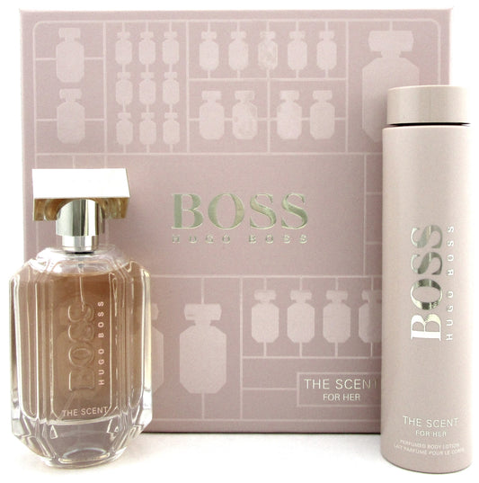 Boss The Scent for Her by Hugo Boss: 3.3oz.EDP Spray+6.7oz.Body Lotion. New Set