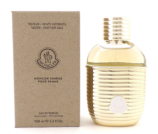 Moncler SUNRISE POUR FEMME 3.3 oz Eau de Parfum Spray for Women. New Tester w/Cap