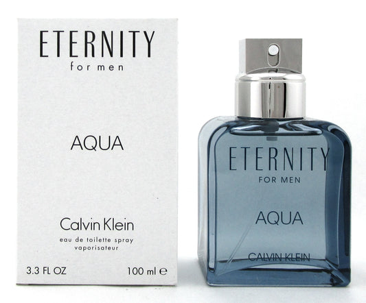 Eternity AQUA by Calvin Klein for Men 3.3 oz. Eau de Toilette Spray. New Tester