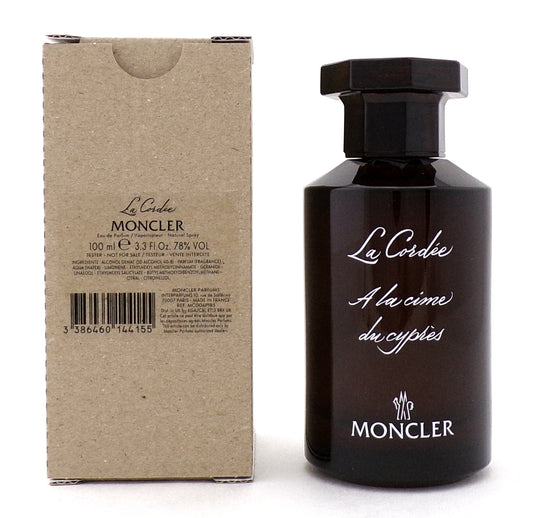 Moncler LA CORDEE 3.3 oz./ 100 ml. Eau de Parfum Spray Unisex. New Tester w/Cap