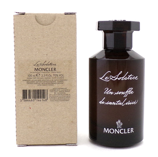 Moncler LE SOLSTICE 3.3 oz./ 100 ml. Eau de Parfum Spray Unisex. New Tester w/Cap
