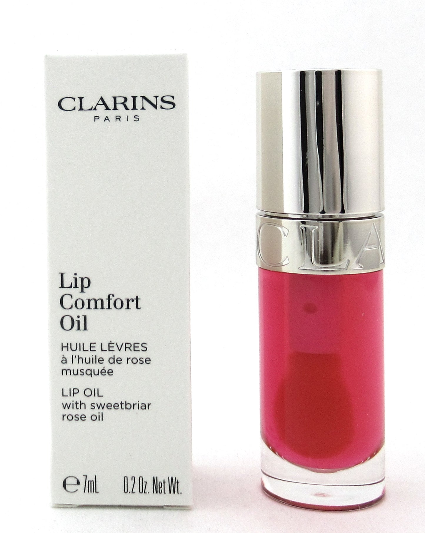 Clarins 04 Pitaya Lip Comfort Oil with Sweetbriar Rose Oil 7 ml./ 0.2 oz. New Tester