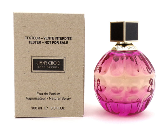 Jimmy Choo ROSE PASSION 3.3 oz Eau de Parfum Spray for Women. New Tester w/Cap
