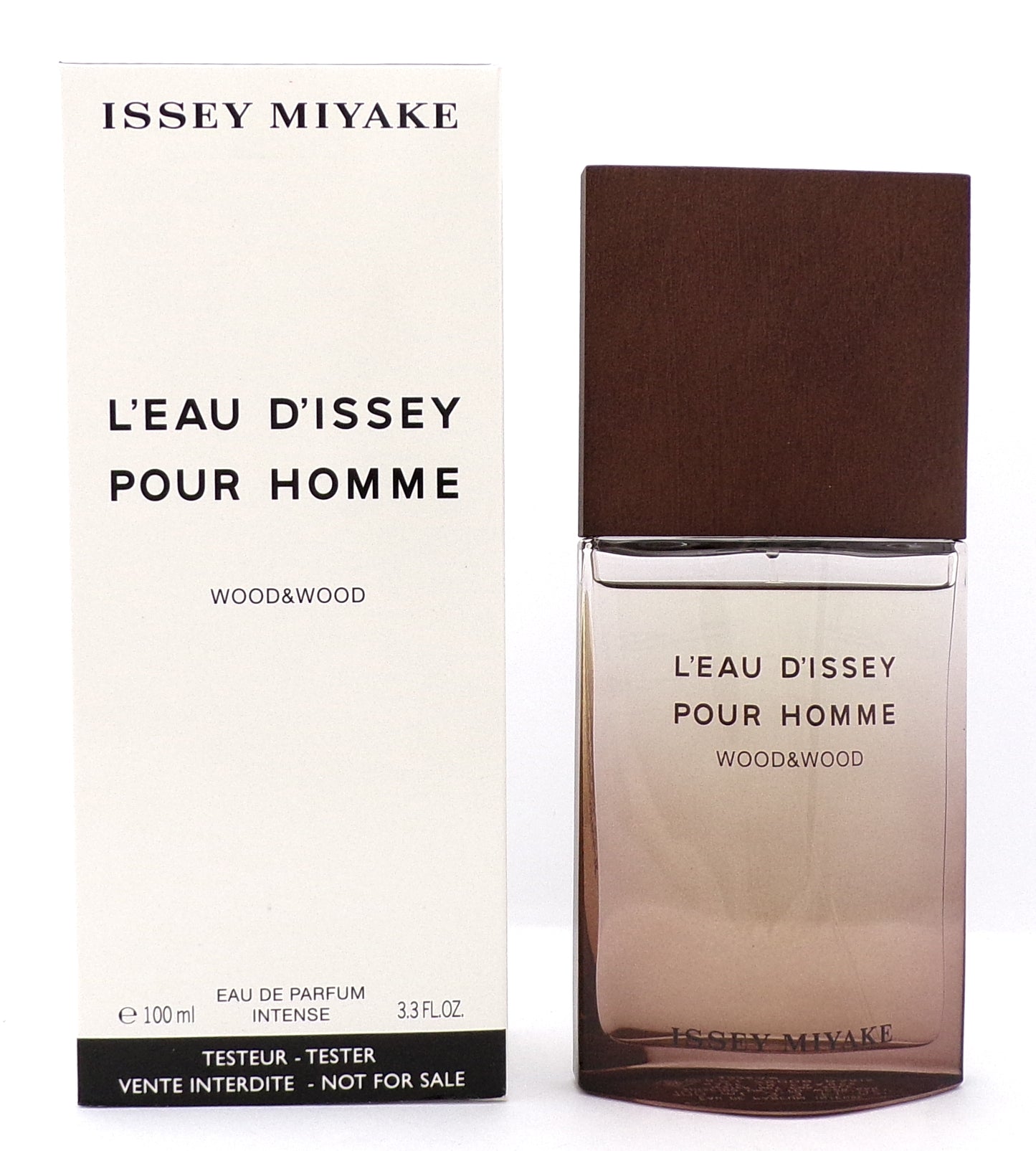 Issey Miyake L'Eau D'issey Wood & Wood 3.3 oz EDP Intense Spray for Men. New Tester w/Cap