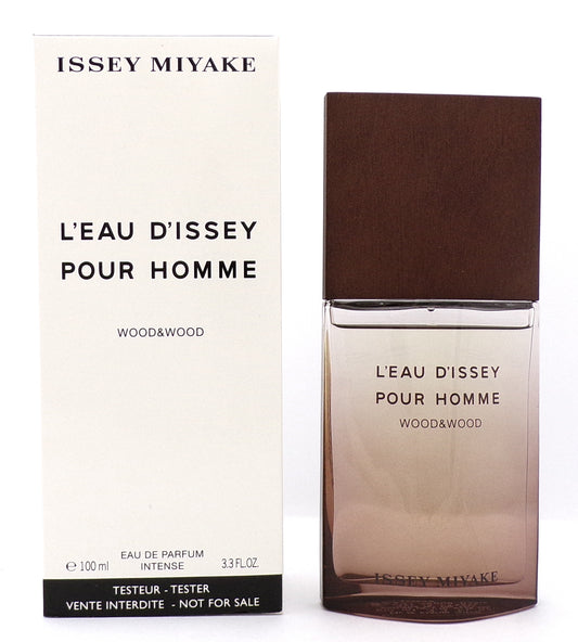 Issey Miyake L'Eau D'issey Wood & Wood 3.3 oz EDP Intense Spray for Men. New Tester w/Cap