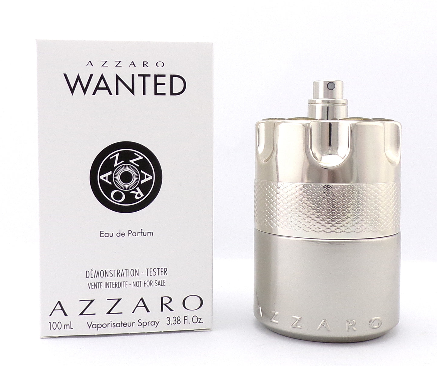 Azzaro WANTED by Azzaro 3.38 oz. Eau de Parfum Spray for Men New Tester NO Cap