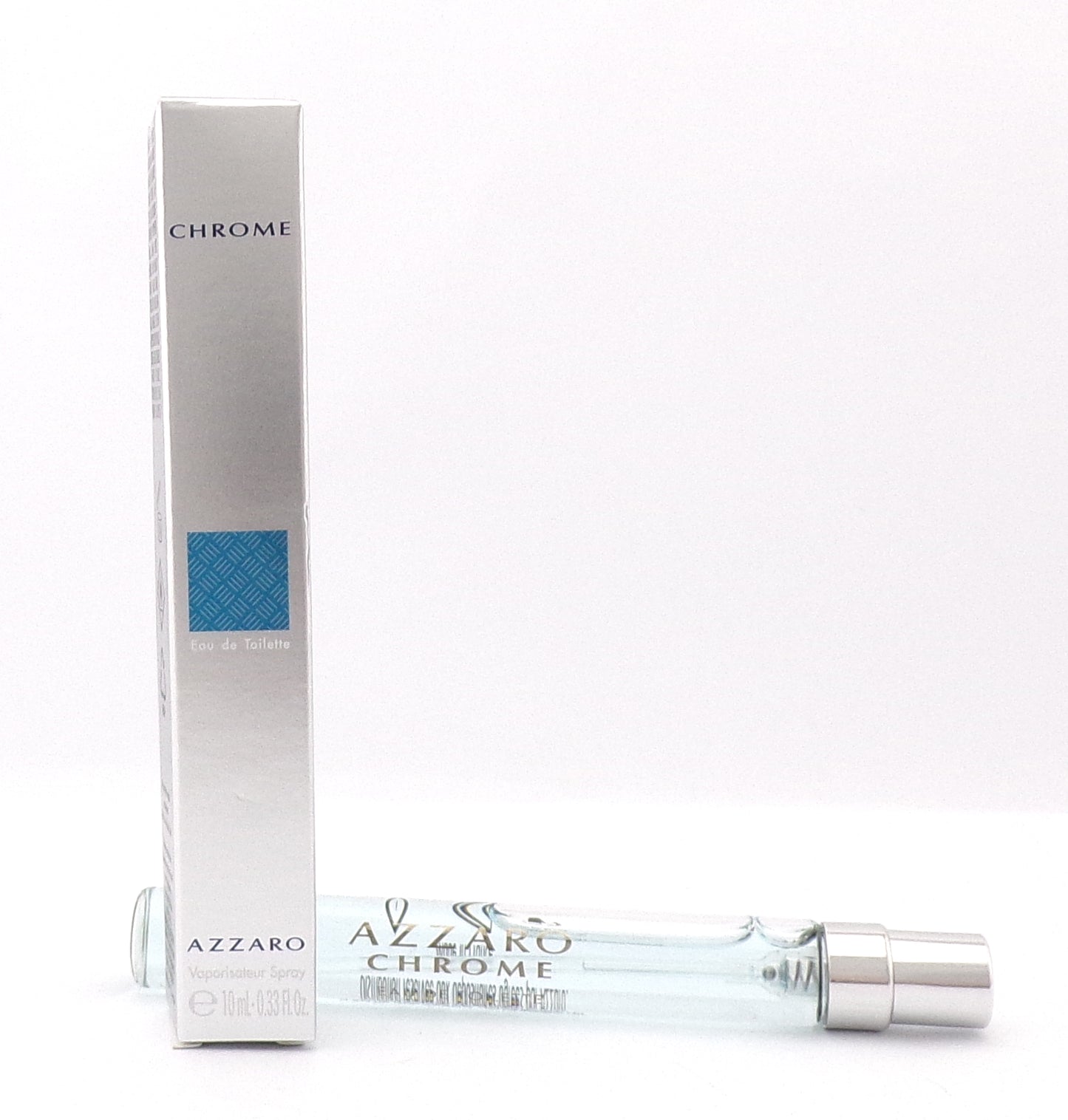 Chrome by Azzaro 0.33 oz./10 ml. Eau de Toilette Travel Spray for Men. New in Box