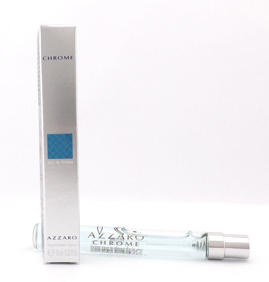 Chrome by Azzaro 0.33 oz./10 ml. Eau de Toilette Travel Spray for Men. New in Box