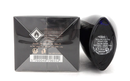 Mauboussin Private Club 3.3oz/100ml Eau de Parfum Spray for Men. New DAMAGED Box