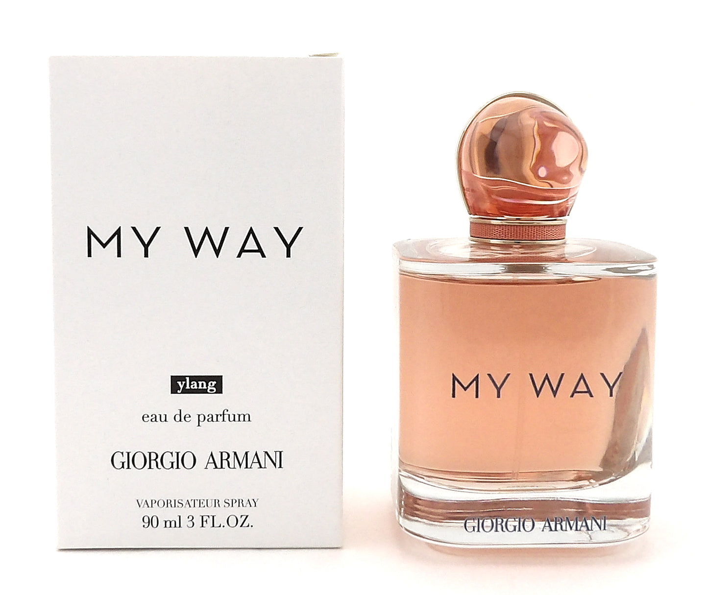 My Way YLANG by Giorgio Armani 3.0 oz. EDP Refillable Spray for Women. New Tester w/Cap