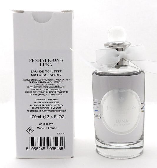 Penhaligon's LUNA 3.4 oz. Eau de Toilette Spray for Women. New Tester w/Cap